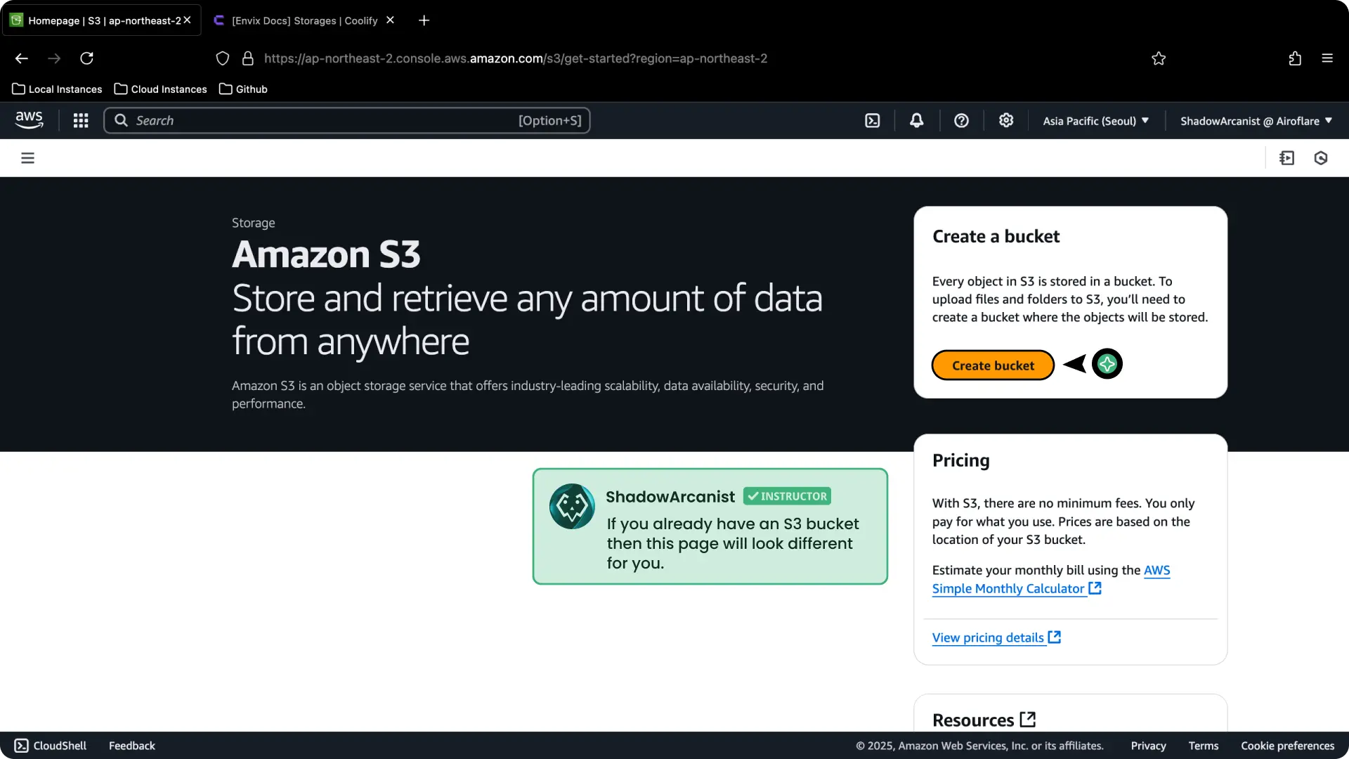 Coolify Aws S3 Backup Setup
