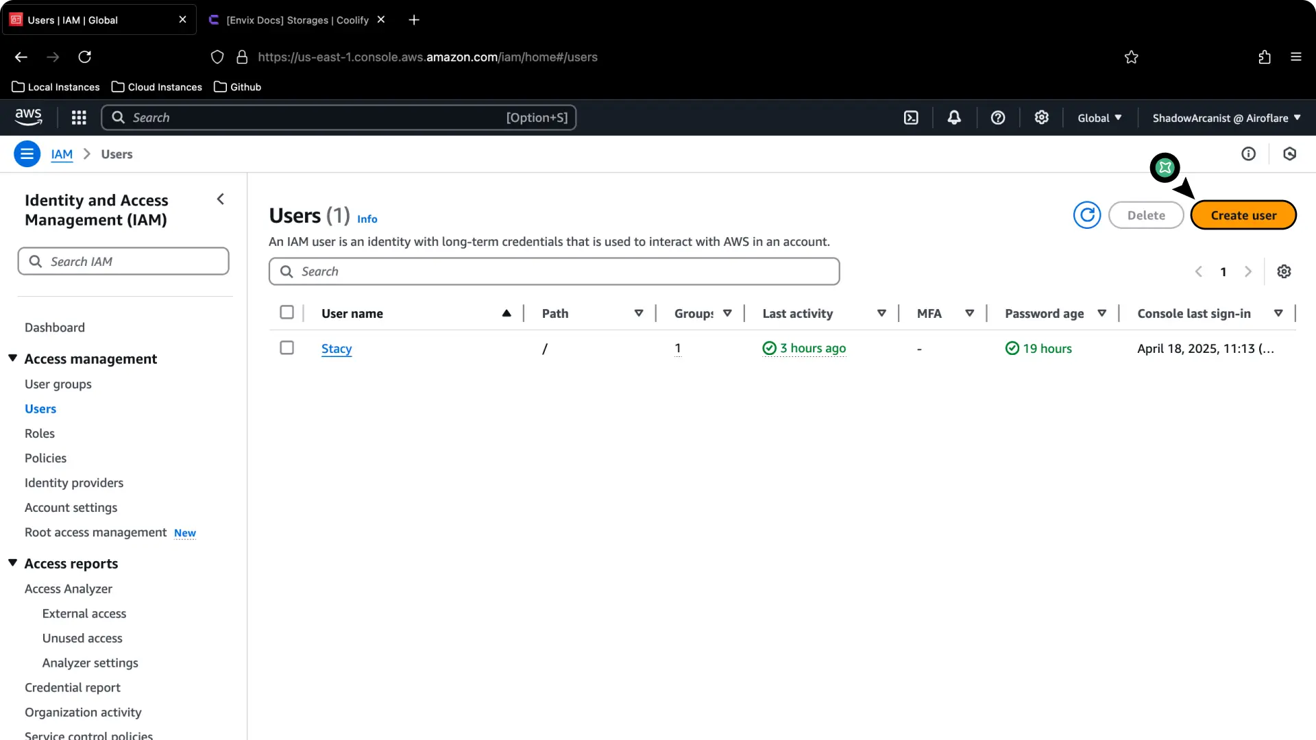 Coolify Aws S3 Backup Setup