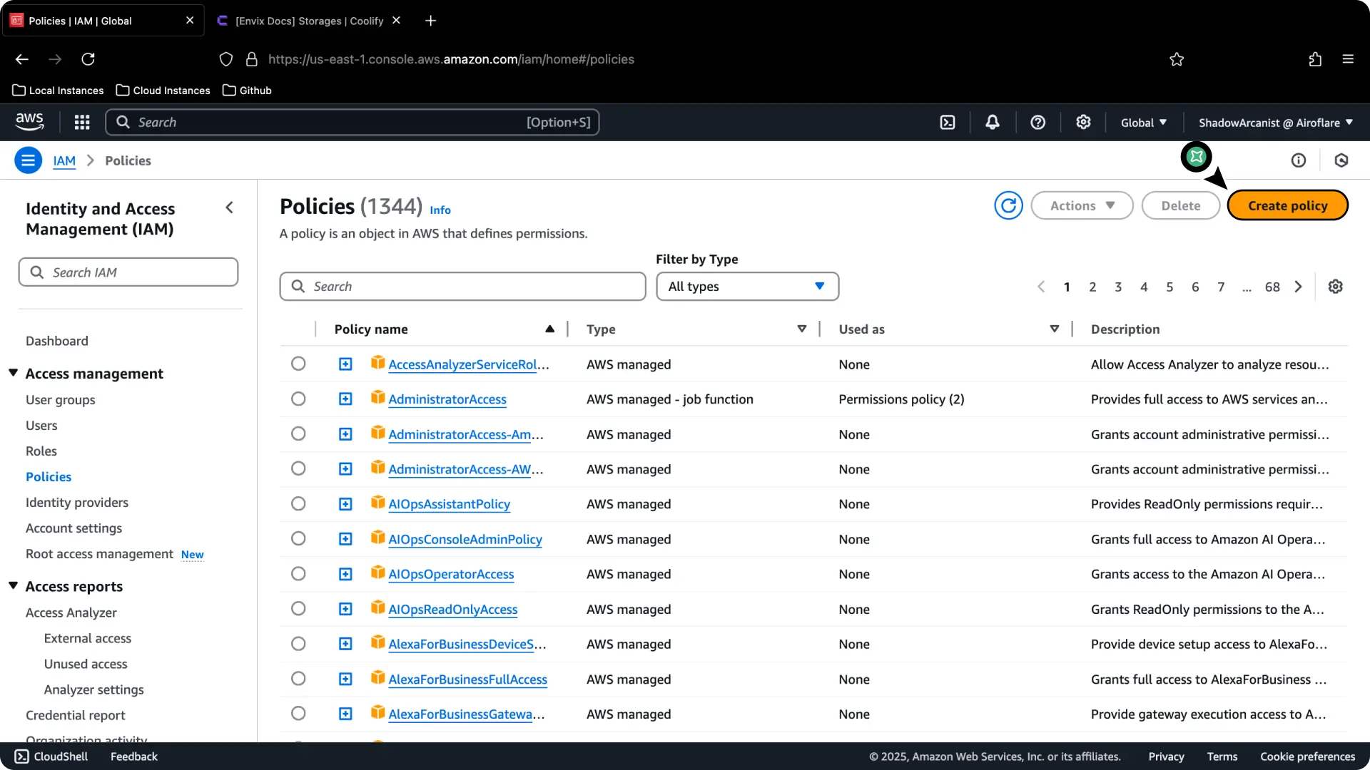 Coolify Aws S3 Backup Setup