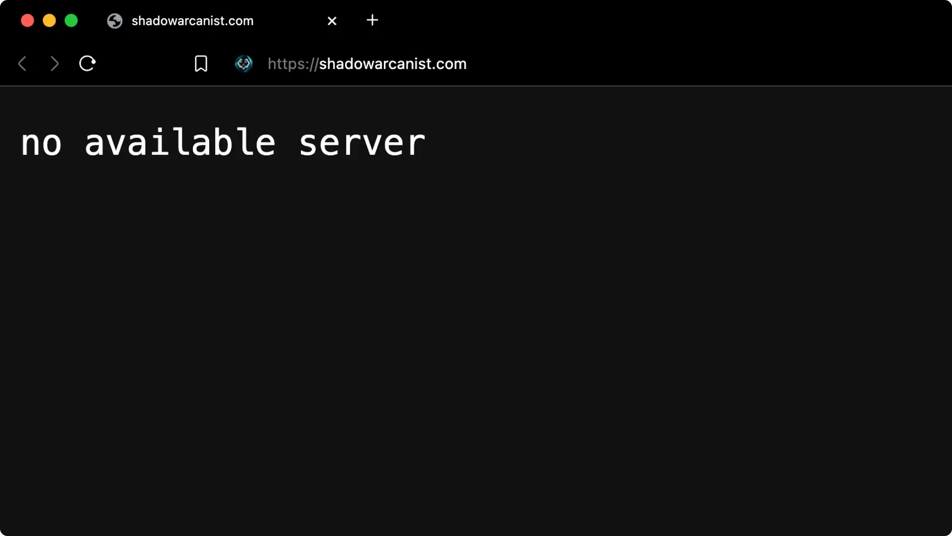 Coolify No Available Server Error Message